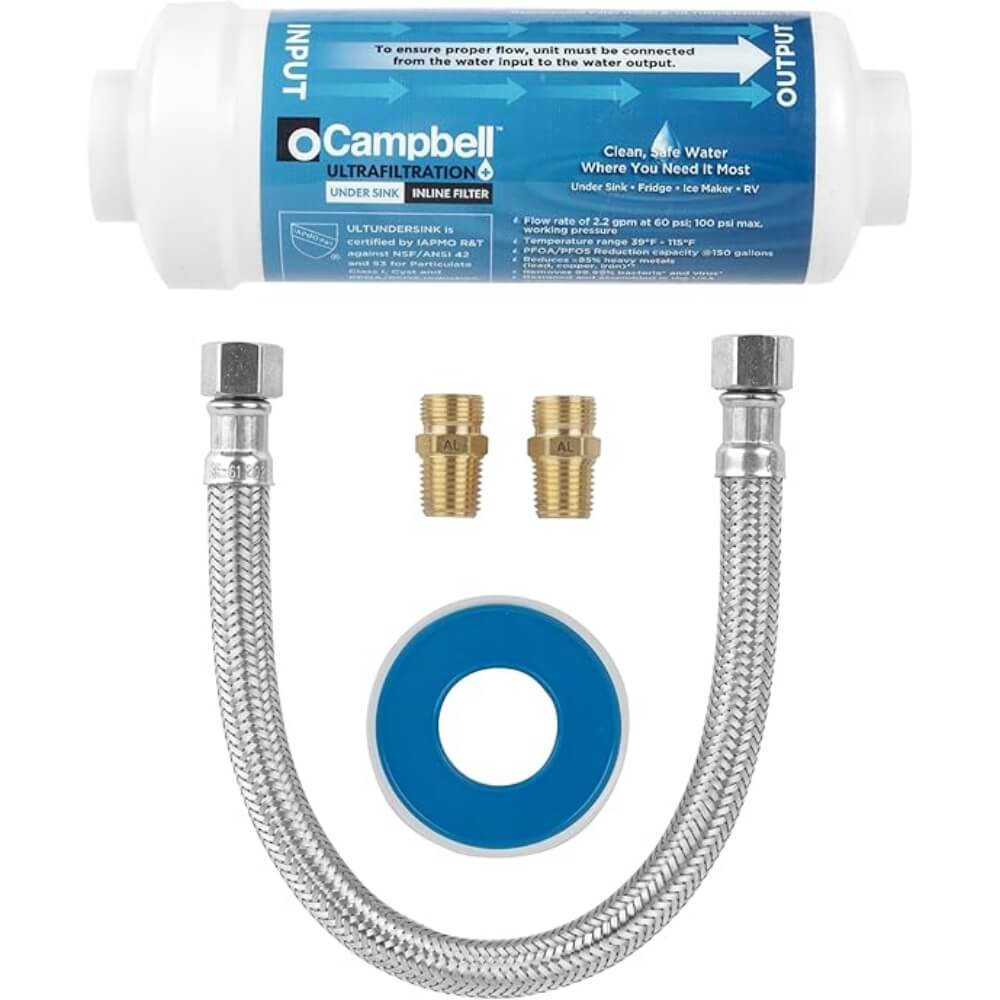 Pfas Inline Filter Under Sink Water Filter System | 99% PFAS & Contaminant Reduction ...